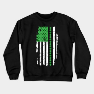 American-Irish Flag Patriotic St. Patrick's Day Crewneck Sweatshirt